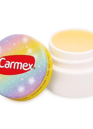 Лечебный бальзам для губ carmex medicated limited edition rainbow lip balm jar 7.5 г2 фото