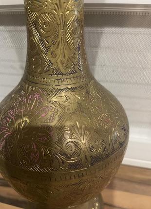 Вінтажна ваза з латуні