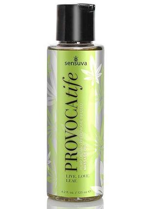 Массажное масло sensuva - provocatife hemp oil infused massage (125 мл)1 фото