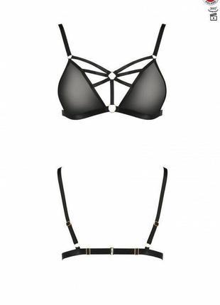 Бюстгальтер-стрепы meggy bra black xxl/xxxl - passion exclusive