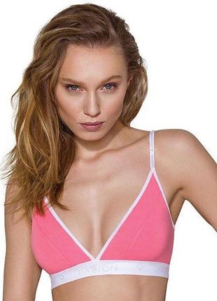 Спортивный топ с двойными бретелями ps007 top pink m - passion