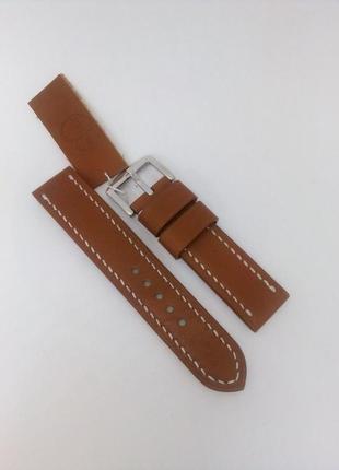 Кожаный ремешок для часов ручной работы 22мм
