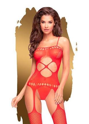 Бодистокинг с вырезом на животике penthouse - hot nightfall red s/l