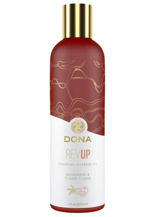 Массажное масло dona essential massage oil rev up mandarin & ylang yiang 120 мл (so2621)