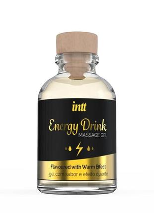 Гель зігріваючий зі смаком енергетика intt energy drink 30 мл (so2926)2 фото