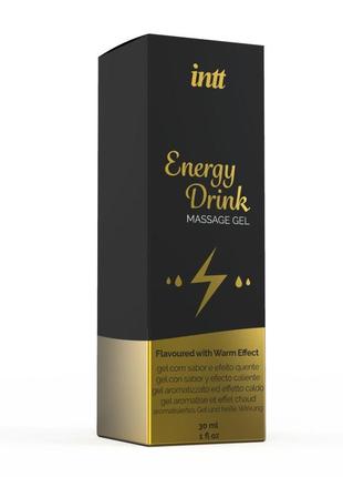 Гель зігріваючий зі смаком енергетика intt energy drink 30 мл (so2926)3 фото