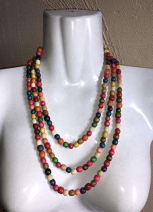 Буси, дитячі, дрібні, барвисті, три нитки