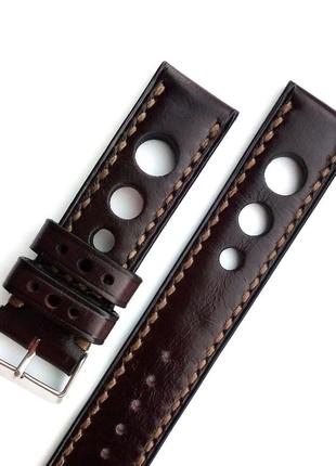 Шкіряний ремінець для годинника ручної роботи 22мм