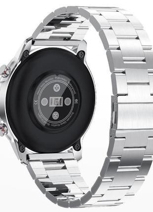 Умные смарт часы smart watch lemfo lf26. silver металл. с тонометром пульоксиметром android 4.4 ios 82 фото