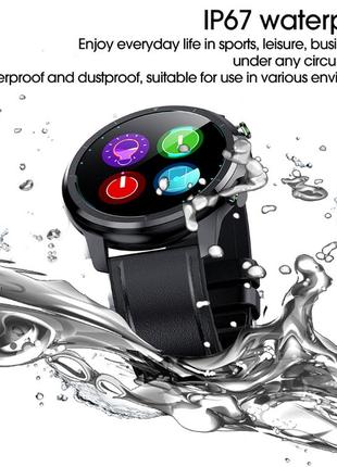 Умные смарт часы smart watch lemfo lf26. silver металл. с тонометром пульоксиметром android 4.4 ios 84 фото