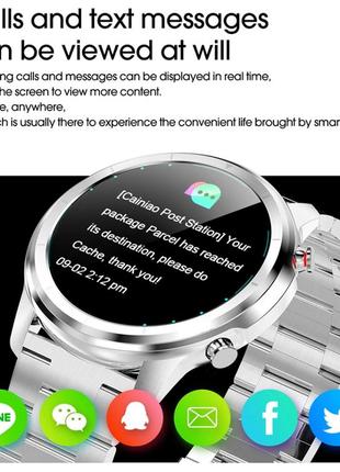 Умные смарт часы smart watch lemfo lf26. silver металл. с тонометром пульоксиметром android 4.4 ios 87 фото