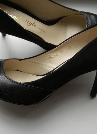 Туфлі модельні чорні2 фото