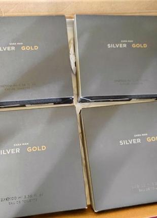 Zara silver and gold