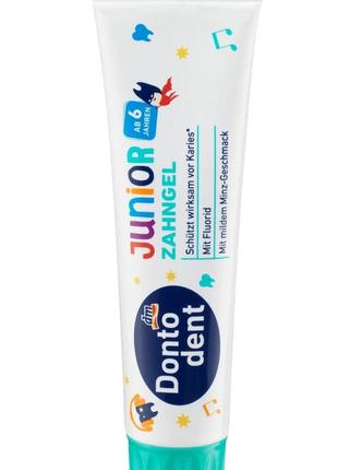 Зубна паста donto dent kinder junior, 100 ml, німеччина