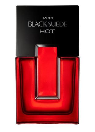 Туалетна вода avon black suede hot 75мл1 фото