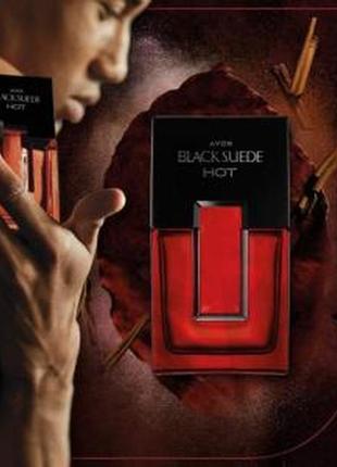 Туалетна вода для чоловіків avon black suede hot 75 ml2 фото