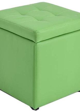 Пуф зеленый вентал арт парма-2 зелёный ,пуфик,пуфики,пуф кожзам,пуф экокожа,банкетка, подарок