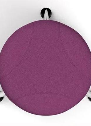Пуф фіолетовий круглий велюр 35x3543см,пуфіки,пуф кіж,пуф екожа,банкетка,банкетки,пуф куб2 фото