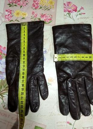 Жіночі шкіряні рукавички розмір 83 фото