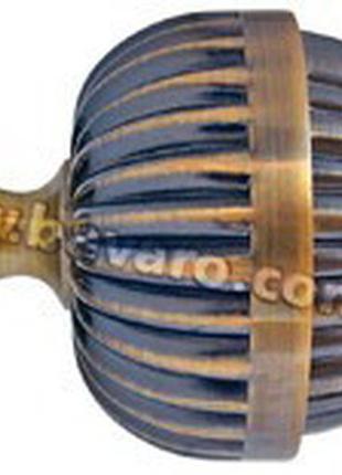 Карниз для штор orvit валео металевий однорядний гладка труба кільце металеве сатин 19 мм 160 см4 фото