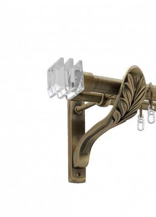 Карниз для штор металлический 25/19 ретро антико  милиора 2,00м