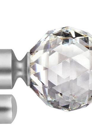 Карниз для штор orvit калісто металевий дворядний ретро гладка труба кільце металеве...