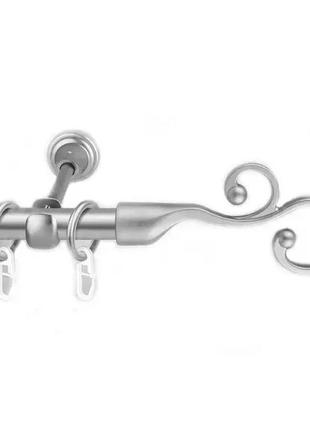 Карниз для штор однорядний 16мм  сатин флорес 240 см