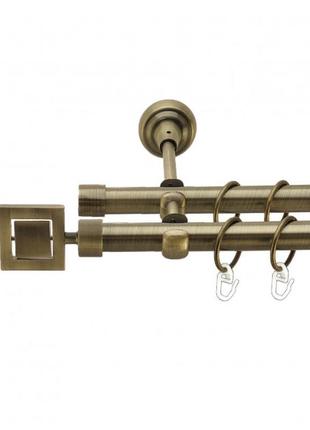 Карниз для штор металевий 16/16мм антіко венето 2,40 м
