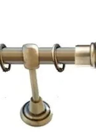 Карниз для штор orvit модерн металевий однорядний гладка труба кільце металеве антик 16 мм 200 см