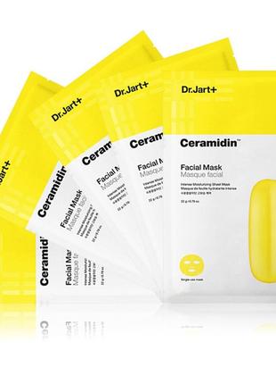 Восстанавливающая тканевая маска с керамидами dr.jart+ ceramidin facial mask3 фото