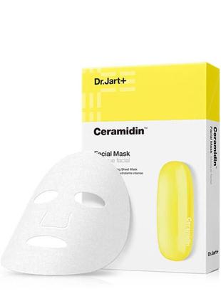 Восстанавливающая тканевая маска с керамидами dr.jart+ ceramidin facial mask2 фото