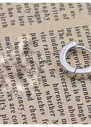 Модные мужские серьги на одно ухо в стиле панк из нержавеющей стали кольца