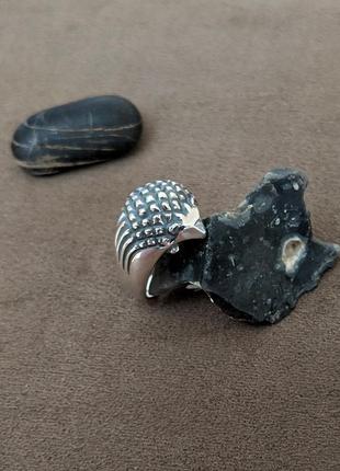 Срібне кільце "їжачок" ручна робота розмір 16 - 17,5 ручна робота