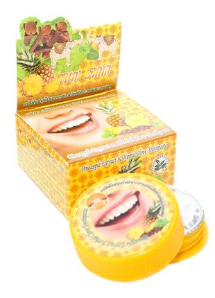Тайская зубная паста thai siam spa с экстрактом ананаса 25 грамм