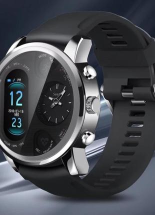 Мужские смарт-часы smart watch hybrid fr31-b / фитнес браслет трекер / розумний годинник4 фото
