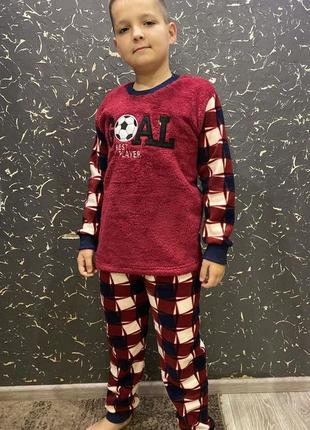 Пижама флисс  турецкая 9-17 лет мальчику  , теплая пижама детская мальчику8 фото
