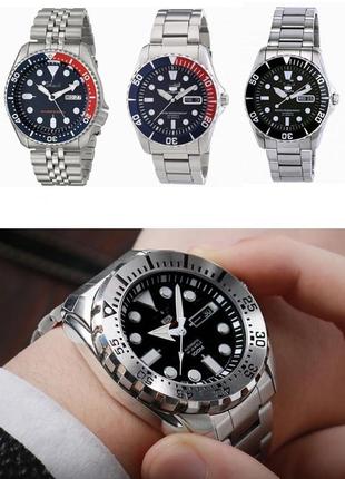 Браслет для часов seiko skx007 / 009 / 173 / 175 / srpd63k1 из нержавеющей стали 22 мм, крепление полумесяц