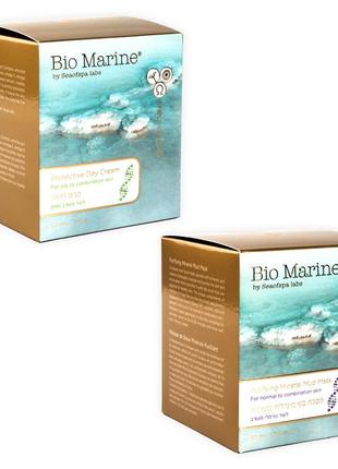 Комплект для жирной и комбинированной кожи bio marine