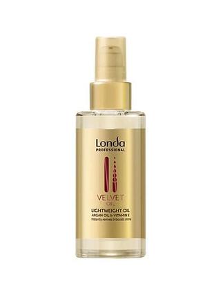 Масло для блиску і відновлення волосся без обтяження londa professional velvet oil100ml