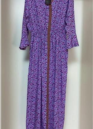 Платье халат длинное