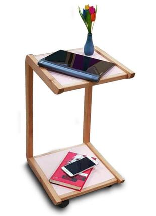 Журнальний і кавовий столик. приліжковий столик на колесах. столик комп'ютерний.