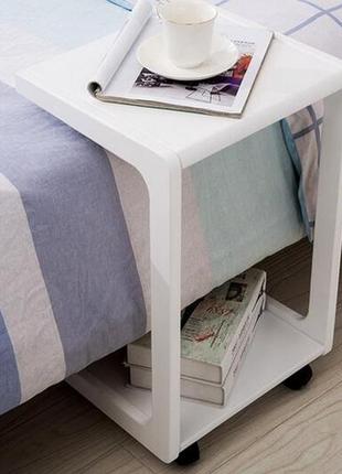 Журнальний і кавовий столик. приліжковий столик на колесах. столик комп'ютерний.