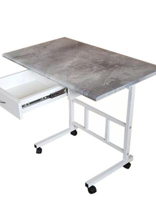 Комп'ютерний стіл на колесах, журнальний, кавовий столик регулюється по висоті.