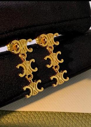 Серьги в стиле celine