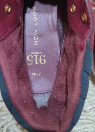 Замшеві черевички new look 36 розмір.ботінки6 фото