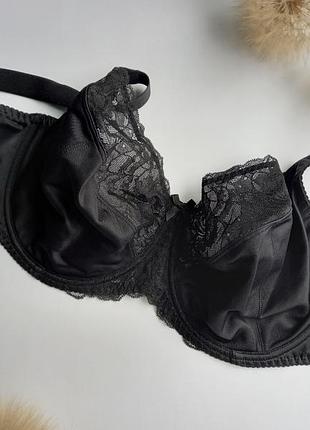 Красивый бюст 102910 черный с гипюром  мягкий milavitsa  -милавица