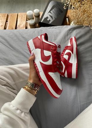 Кросівки чоловічі dunk low next nature white gym red