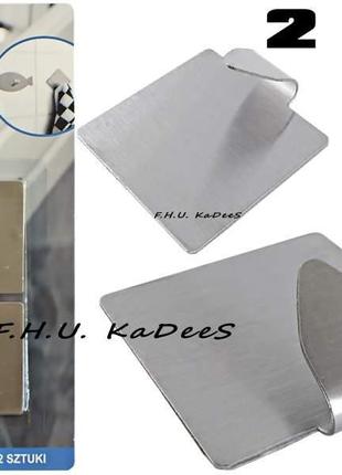 Самоклеющиеся крючки держатель для полотенца настенный 2 шт feniks (польша)3 фото