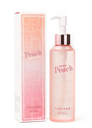 Персикова гідрофільна олія tinchew shy shy peach cleansing oil 150 мл2 фото