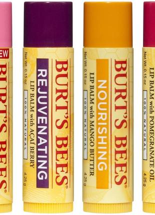 Бальзам для губ з кокосом і грушею burt's bees lip balm coconut & pear 4 г6 фото